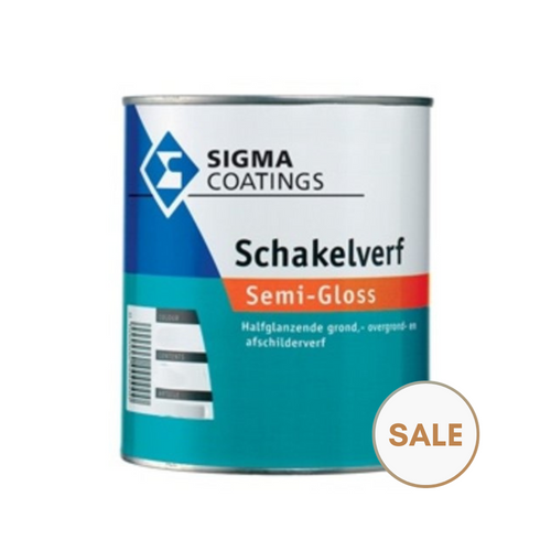 Sigma Schakelverf Semi-Gloss G0.05.85 Mergelwit 2,5 liter